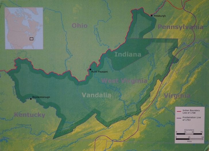Map of Vandalia Colony 