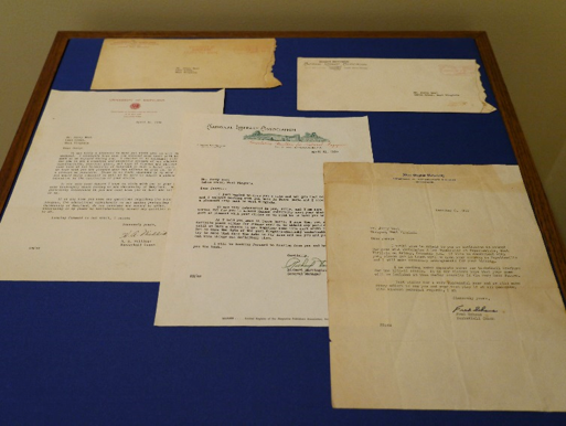 Several documents concerning Jerry West's college career, including acceptance letters from various colleges