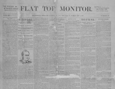 Flat top monitor newspaper
