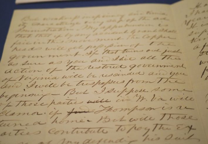 A letter from Governor Pierpont to Governor Boreman 