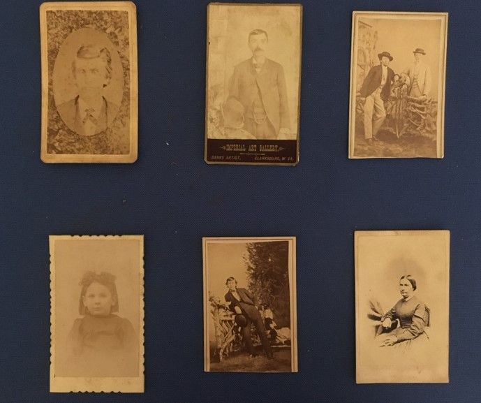 a selection of 6 cdv images